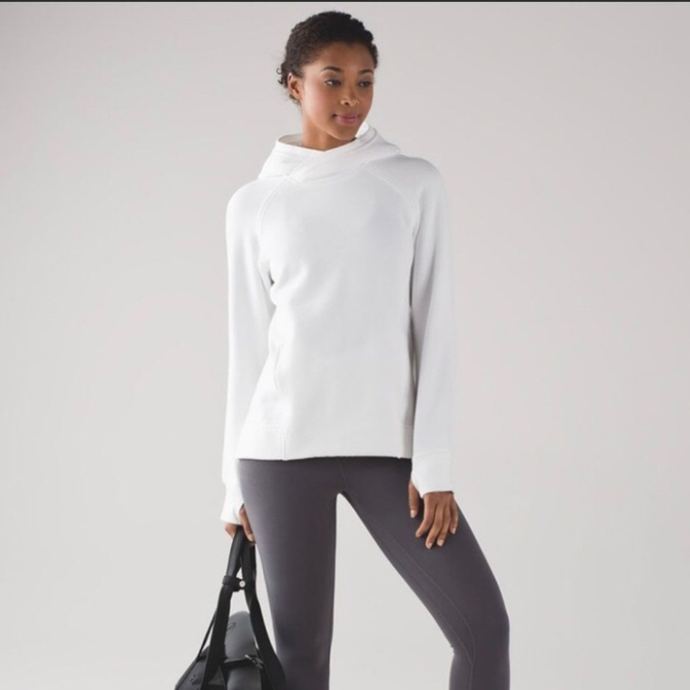 White Lululemon hoodie
